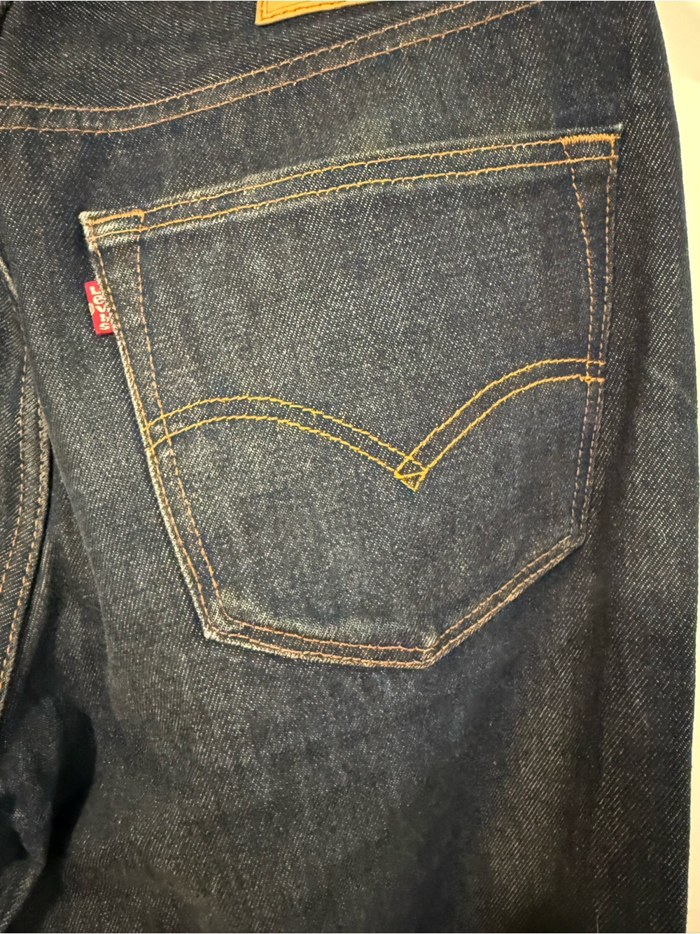 Levi's Men's Straight Jeans in Dark Indigo - Picture 7 of 7